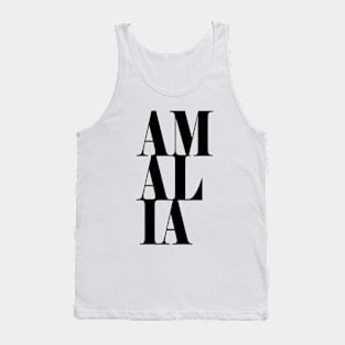 Amalia Girls Name Bold Font Tank Top